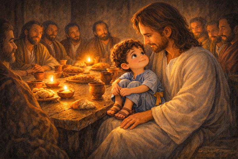 Boy at the Last Supper